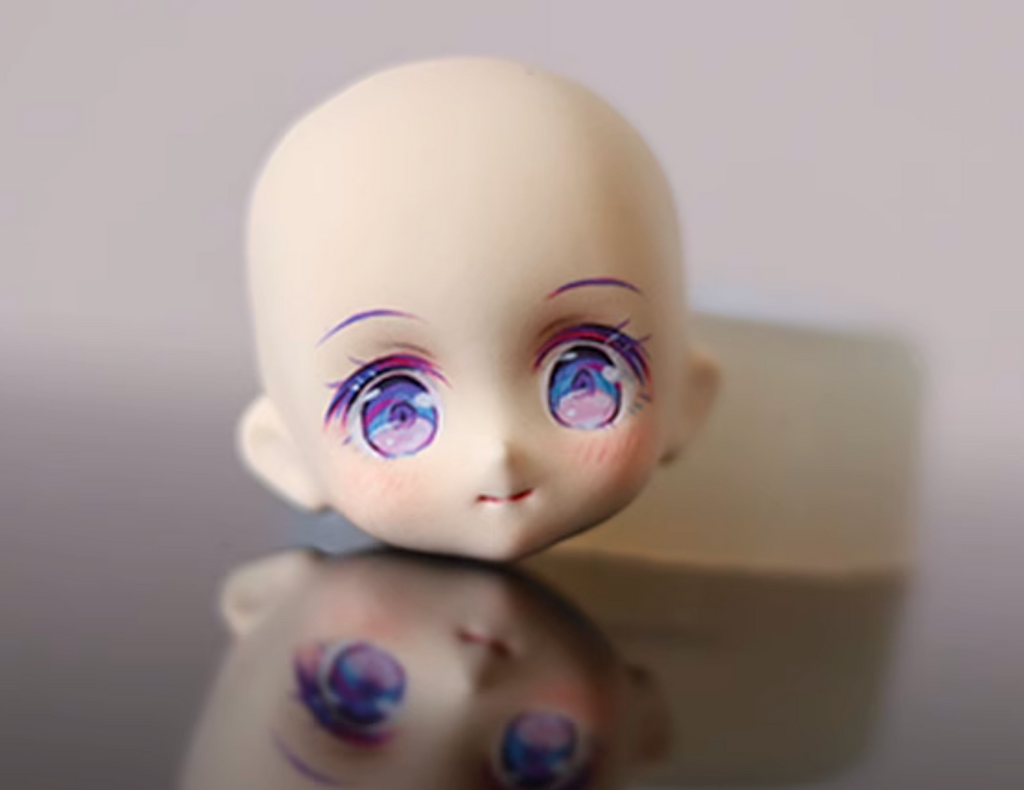 chibi face / silicon mold for doll face #01 39 *34mm