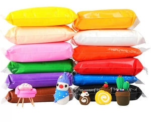 normal ultra Air dry foam clay for beginners 12 colors set